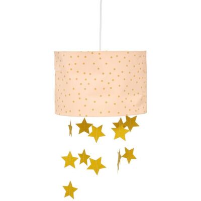 ATMOSPHERA Pantalla De Suspensión Rosa Con Estrellas Ø30xh20 Cm ATMOSPHERA Pantalla De Suspensión Rosa Con Estrellas Ø30xh20 Cm