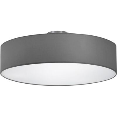 Trio - Plafón Hotel 3 Luces Pantalla Tela Gris Lighting Trio - Plafón Hotel 3 Luces Pantalla Tela Gris Lighting
