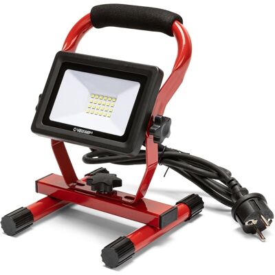 Velamp Luz de Obra - 20W, 1600lm, IP65, Negro/Rojo Velamp Luz de Obra - 20W, 1600lm, IP65, Negro/Rojo