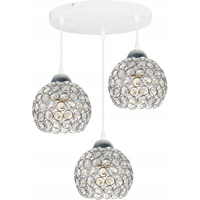 OEM Lámpara Colgante Cromada Lámpara De Techo Led Cristal OEM Lámpara Colgante Cromada Lámpara De Techo Led Cristal