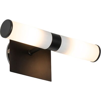 QAZQA - Bath - Negro - IP44 - Lámpara de pared QAZQA - Bath - Negro - IP44 - Lámpara de pared