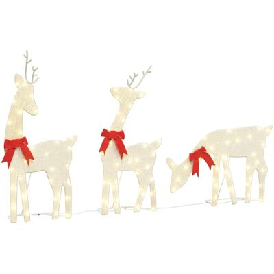 Decoración navideña reno 3 uds 90 LED blanco cálido vidaXL - Decoración de Navidad Decoración navideña reno 3 uds 90 LED blanco cálido vidaXL - Decoración de Navidad