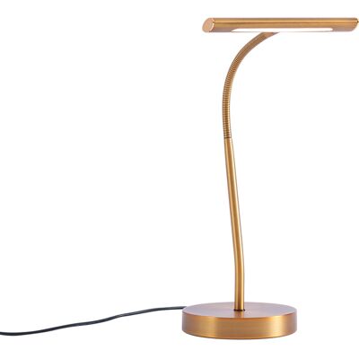 Qazqa Lámpara De Mesa Art Deco Bronce Con Led - Tableau Qazqa Lámpara De Mesa Art Deco Bronce Con Led - Tableau