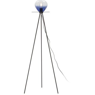 FIJALO Boden 60x60x160 Black Metall / Blue Glass Lighting / Federlampen Alle Stile, Um Dem Zuhause Einen Hauch Zu Verleihen FIJALO Boden 60x60x160 Black Metall / Blue Glass Lighting / Federlampen Alle Stile, Um Dem Zuhause Einen Hauch Zu Verleihen