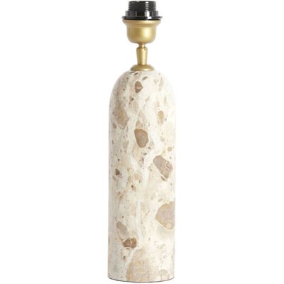 LIGHT & LIVING Lámpara De Mesa - Crema - Maliki - Mármol Piedra - Luminaria LIGHT & LIVING Lámpara De Mesa - Crema - Maliki - Mármol Piedra - Luminaria