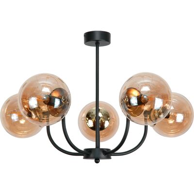 OEM Lámpara De Techo Colgante Con Pantalla De Cristal Negro Ámbar 15-130 Esti Ned OEM Lámpara De Techo Colgante Con Pantalla De Cristal Negro Ámbar 15-130 Esti Ned