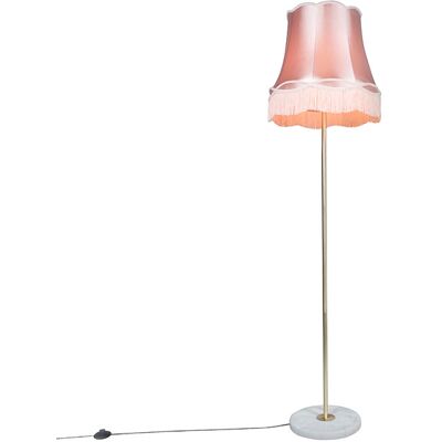 Lámpara de pie vintage rosa 45cm - E27 Max 60W - QAZQA Lámpara de pie vintage rosa 45cm - E27 Max 60W - QAZQA