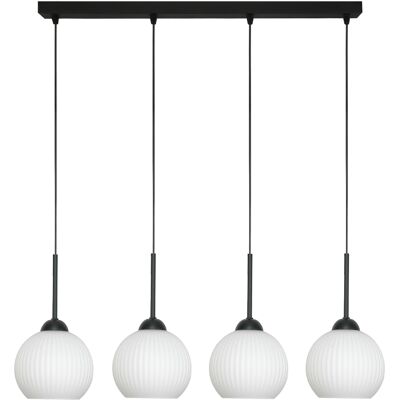 OEM Lámpara De Techo Colgante, Tira, Bolas Blancas, Estilo Industrial Loft, Led, 4xe27, Fiona 14-981 OEM Lámpara De Techo Colgante, Tira, Bolas Blancas, Estilo Industrial Loft, Led, 4xe27, Fiona 14-981