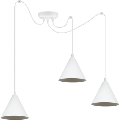 OEM Lámpara Colgante Soho Spider Blanca, 3 Enchufes, 14 Cm, E14 OEM Lámpara Colgante Soho Spider Blanca, 3 Enchufes, 14 Cm, E14