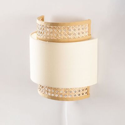 Lámpara de Pared Satu SKLUM Beige - Vintage y Elegante Lámpara de Pared Satu SKLUM Beige - Vintage y Elegante