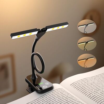 OEM Lámpara De Lectura Portátil Recargable: Doble Cabezal Con Atenuación Continua, Indicador De Batería, 3 Temperaturas De Color Que Cuidan La Vista, Ideal Para Leer De Noche En La Cama, Brazo Giratorio D OEM Lámpara De Lectura Portátil Recargable: Doble Cabezal Con Atenuación Continua, Indicador De Batería, 3 Temperaturas De Color Que Cuidan La Vista, Ideal Para Leer De Noche En La Cama, Brazo Giratorio D