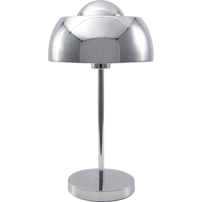 Beliani - Lámpara De Mesa De Metal Plateado 44 Cm Pantalla Redonda Interruptor Cable Moderno Industrial Senette Beliani - Lámpara De Mesa De Metal Plateado 44 Cm Pantalla Redonda Interruptor Cable Moderno Industrial Senette