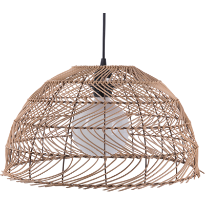 Lámpara Colgante Beliani Selenge - Estilo Boho en Ratán Natural Lámpara Colgante Beliani Selenge - Estilo Boho en Ratán Natural
