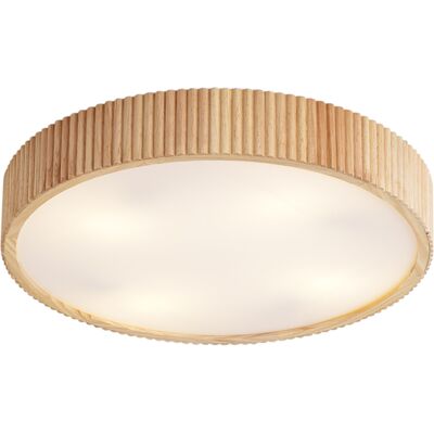 Qazqa Lámpara De Techo Japandi De Madera 50cm 4 Luces - Lyra Qazqa Lámpara De Techo Japandi De Madera 50cm 4 Luces - Lyra