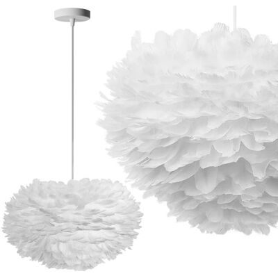 Lámpara Colgante de Plumas Blancas Toolight - Luz de Techo Lámpara Colgante de Plumas Blancas Toolight - Luz de Techo