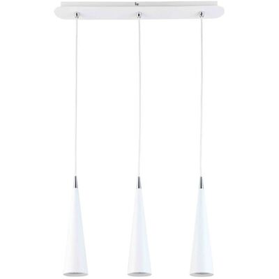 Italux Pietro WH - Lámpara Colgante Moderna Blanca 3 Luz LED GU10 Italux Pietro WH - Lámpara Colgante Moderna Blanca 3 Luz LED GU10