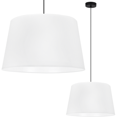 OEM Lámpara Colgante Gaja Cono Negro 1 Pantalla Plana Blanca 44cm OEM Lámpara Colgante Gaja Cono Negro 1 Pantalla Plana Blanca 44cm