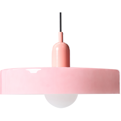 BELIANI Lámpara Colgante De Vidrio Con Pantalla Circular Luminaria Moderna Minimalista Rosa Paala BELIANI Lámpara Colgante De Vidrio Con Pantalla Circular Luminaria Moderna Minimalista Rosa Paala