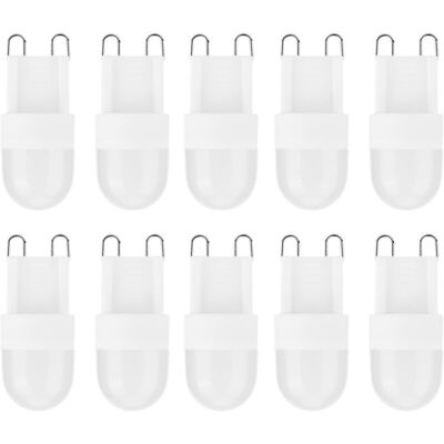 OEM Paquete De 10 Bombillas Led G9 De 1,5 W Y Dos Pines Para El Hogar, Dormitorio, Oficina, Lámparas De Araña, Plafones Y Apliques De Pared (220 V). OEM Paquete De 10 Bombillas Led G9 De 1,5 W Y Dos Pines Para El Hogar, Dormitorio, Oficina, Lámparas De Araña, Plafones Y Apliques De Pared (220 V).