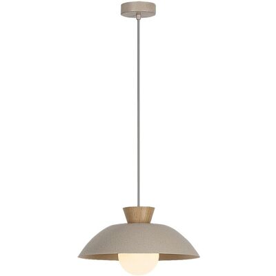 Lámpara Colgante Escandinava, Pantalla De Cristal Opalino Beige, Elemento De Madera Para Comedor, Cocina, 1xg9 5w, Golnar Rabalux Lámpara Colgante Escandinava, Pantalla De Cristal Opalino Beige, Elemento De Madera Para Comedor, Cocina, 1xg9 5w, Golnar Rabalux