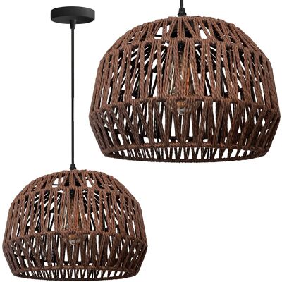 Lámpara Colgante Marrón E27 Toolight - Luz de Techo Lámpara Colgante Marrón E27 Toolight - Luz de Techo