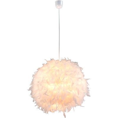 Lámpara Colgante Globo - Pantalla de Plumas - Altura Ajustable Lámpara Colgante Globo - Pantalla de Plumas - Altura Ajustable