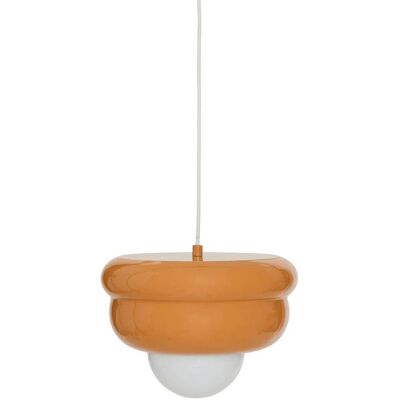 Lámpara Colgante Patty Naranja D28cm - Atmosphera Créateur D'Intérieur Lámpara Colgante Patty Naranja D28cm - Atmosphera Créateur D'Intérieur