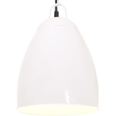 Lámpara colgante industrial vidaXL E27 - Blanco - 32cm Lámpara colgante industrial vidaXL E27 - Blanco - 32cm