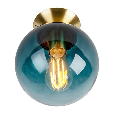 QAZQA Lámpara de Techo Art Déco Azul Océano - Pallon QAZQA Lámpara de Techo Art Déco Azul Océano - Pallon