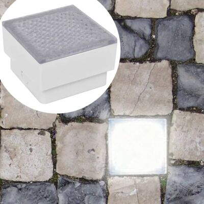 vidaXL Luces de suelo LED - Iluminación de jardín exterior 12 piezas vidaXL Luces de suelo LED - Iluminación de jardín exterior 12 piezas
