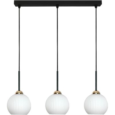 OEM Lámpara De Techo Colgante, Tipo Tira, Con Bolas Blancas, Estilo Industrial Loft, Led, 3xe27, Fiona 14-994 OEM Lámpara De Techo Colgante, Tipo Tira, Con Bolas Blancas, Estilo Industrial Loft, Led, 3xe27, Fiona 14-994