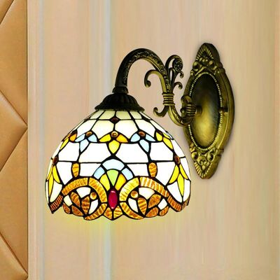 SENDERPICK Lámpara De Pared Estilo Tiffany, Estilo Vintage, E27, Estilo Vintage, Lámpara De Pared, Lámpara, Lámpara De Salón, Lámpara De Dormitorio SENDERPICK Lámpara De Pared Estilo Tiffany, Estilo Vintage, E27, Estilo Vintage, Lámpara De Pared, Lámpara, Lámpara De Salón, Lámpara De Dormitorio