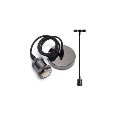 OEM Portalámparas Metálico Vintage E27, Lámpara Colgante Retro E27 Con Cable, Lámpara Colgante Vintage Con Soporte De Techo, Cable De 1 M, Negro - Crezuo OEM Portalámparas Metálico Vintage E27, Lámpara Colgante Retro E27 Con Cable, Lámpara Colgante Vintage Con Soporte De Techo, Cable De 1 M, Negro - Crezuo