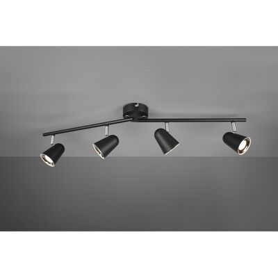 Reality Foco Toulouse Negro 4 Spot Led L78 Cm Trio Lighting Reality Foco Toulouse Negro 4 Spot Led L78 Cm Trio Lighting