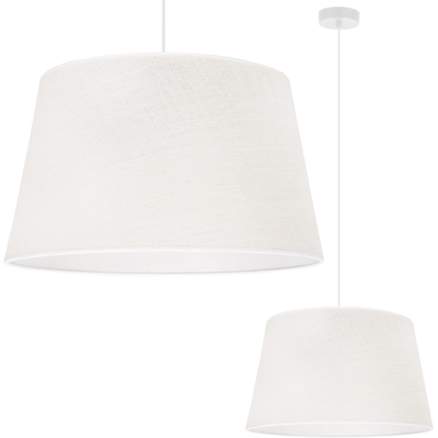 OEM Lámpara Colgante Cono De Yute Blanco 1 Pantalla Plana Blanca 44cm OEM Lámpara Colgante Cono De Yute Blanco 1 Pantalla Plana Blanca 44cm
