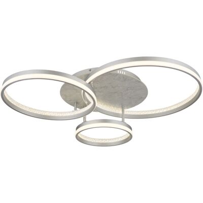 Lámpara de Techo LED Plata de NOWA - Diseño Rectangular Moderno - 2700K-6500K Lámpara de Techo LED Plata de NOWA - Diseño Rectangular Moderno - 2700K-6500K
