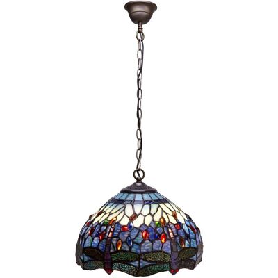 Fijalo Lámpara Colgante Tiffany 30cm - Luz de Techo Fijalo Lámpara Colgante Tiffany 30cm - Luz de Techo