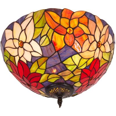 Fijalo - Plafón Tiffany Grande Serie Güell - 40cm Fijalo - Plafón Tiffany Grande Serie Güell - 40cm