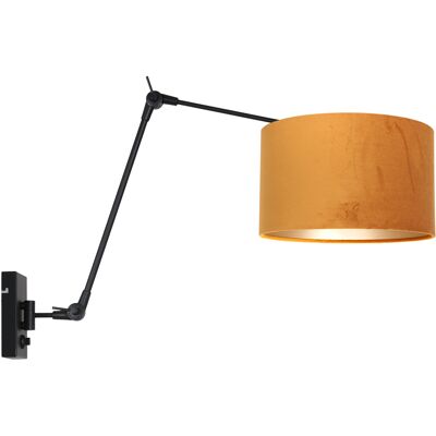 Sienna Lighting Sienna Prestige Chic Lámpara de Pared - Metal, Negro y Oro, E27 Sienna Lighting Sienna Prestige Chic Lámpara de Pared - Metal, Negro y Oro, E27