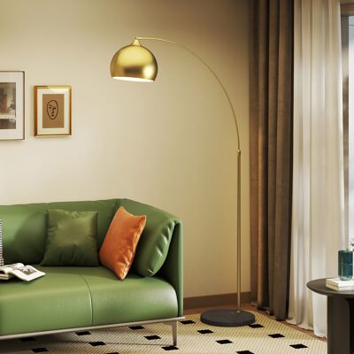 JHY DESIGN Lámpara De Pie De Arco Vintage, Base De Mármol Ajustable, 40w E27 JHY DESIGN Lámpara De Pie De Arco Vintage, Base De Mármol Ajustable, 40w E27