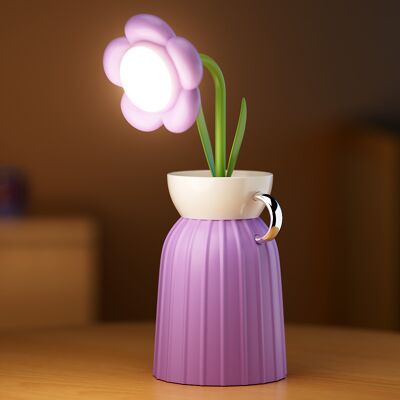 OEM Lámpara De Lectura Led Inalámbrica Recargable Con Forma De Girasol, Luz Nocturna Regulable En 3 Colores, Ideal Como Regalo Para Mamá, Novia O Abuela (morado). OEM Lámpara De Lectura Led Inalámbrica Recargable Con Forma De Girasol, Luz Nocturna Regulable En 3 Colores, Ideal Como Regalo Para Mamá, Novia O Abuela (morado).