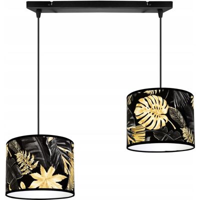 OEM Lámpara De Techo Colgante, Pantalla, Flores Doradas, Led OEM Lámpara De Techo Colgante, Pantalla, Flores Doradas, Led