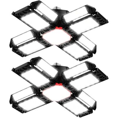 OEM Lámpara De Techo Led Regulable Para Taller/garaje – 2 Unidades, 12 Paneles Regulables, Casquillo E26/e27, Iluminación Potente Y Flexible. OEM Lámpara De Techo Led Regulable Para Taller/garaje – 2 Unidades, 12 Paneles Regulables, Casquillo E26/e27, Iluminación Potente Y Flexible.