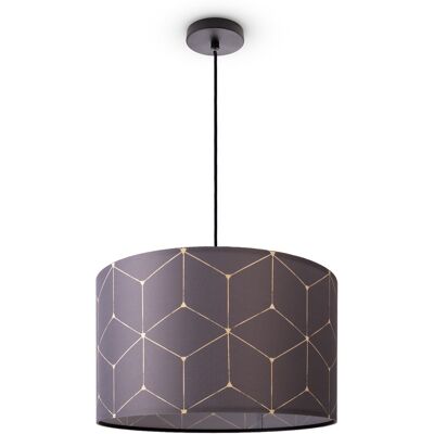 Paco Home Lámpara De Techo Pantalla Tela De Suspensión E27 Colgante Dormitorio Redonda Lámpara Colgante - Negro, Diseño 1 (ø45,5 Cm) Paco Home Lámpara De Techo Pantalla Tela De Suspensión E27 Colgante Dormitorio Redonda Lámpara Colgante - Negro, Diseño 1 (ø45,5 Cm)