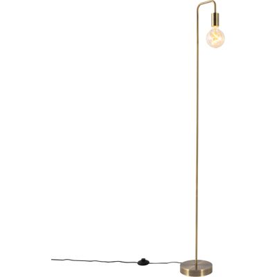 Moderno Lámpara De Pie Moderna Bronce - Facil Acero Alargada Adecuado Para Led Max. 1 X 40 Watt - Qazqa Moderno Lámpara De Pie Moderna Bronce - Facil Acero Alargada Adecuado Para Led Max. 1 X 40 Watt - Qazqa