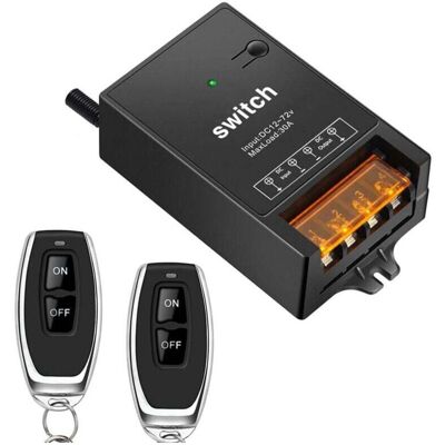 OEM Interruptor De Relé Con Control Remoto Inalámbrico De 12 V, 30 A, Cc, 72 V, 60 V, 48 V, 36 V, 24 V Para Luces, Lámparas Y Ventiladores - Crezuo OEM Interruptor De Relé Con Control Remoto Inalámbrico De 12 V, 30 A, Cc, 72 V, 60 V, 48 V, 36 V, 24 V Para Luces, Lámparas Y Ventiladores - Crezuo