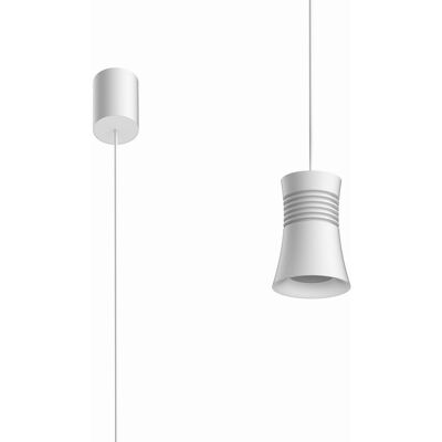 Lámpara Colgante En Color Blanco De Alumminio Modelo Pagoda Mantra Lámpara Colgante En Color Blanco De Alumminio Modelo Pagoda Mantra