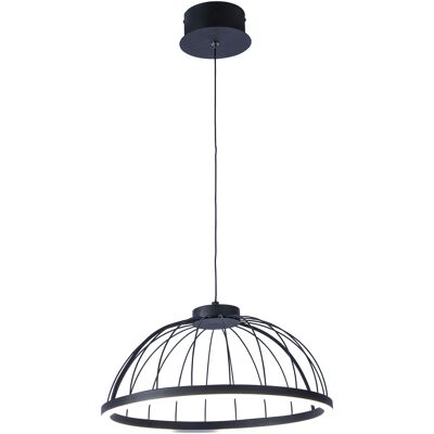 Forlight Cercle - Lámpara Colgante De Techo Led 24w Y 2880lm Con Luz Neutra 4000k. Diámetro 39.5cm. Estructura De Acero, Silicona. Color Negro, Blanco Opal Forlight Cercle - Lámpara Colgante De Techo Led 24w Y 2880lm Con Luz Neutra 4000k. Diámetro 39.5cm. Estructura De Acero, Silicona. Color Negro, Blanco Opal