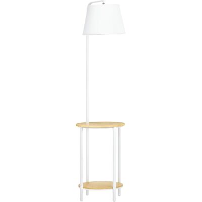 JHY DESIGN Lámpara De Pie Moderna Con Mesa, Pantalla De Lino, Interruptor De Pie, Ideal Para Salón O Dormitorio. JHY DESIGN Lámpara De Pie Moderna Con Mesa, Pantalla De Lino, Interruptor De Pie, Ideal Para Salón O Dormitorio.