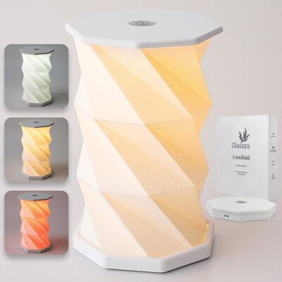 OEM Lámpara Led Inalámbrica Para Mesita De Noche, Patio Y Camping: Recargable Por Usb-c, Plegable Y Portátil, Luz Roja, Fría Y Cálida Ajustable (5-12 Horas), Diseño De Origami De Madera. OEM Lámpara Led Inalámbrica Para Mesita De Noche, Patio Y Camping: Recargable Por Usb-c, Plegable Y Portátil, Luz Roja, Fría Y Cálida Ajustable (5-12 Horas), Diseño De Origami De Madera.